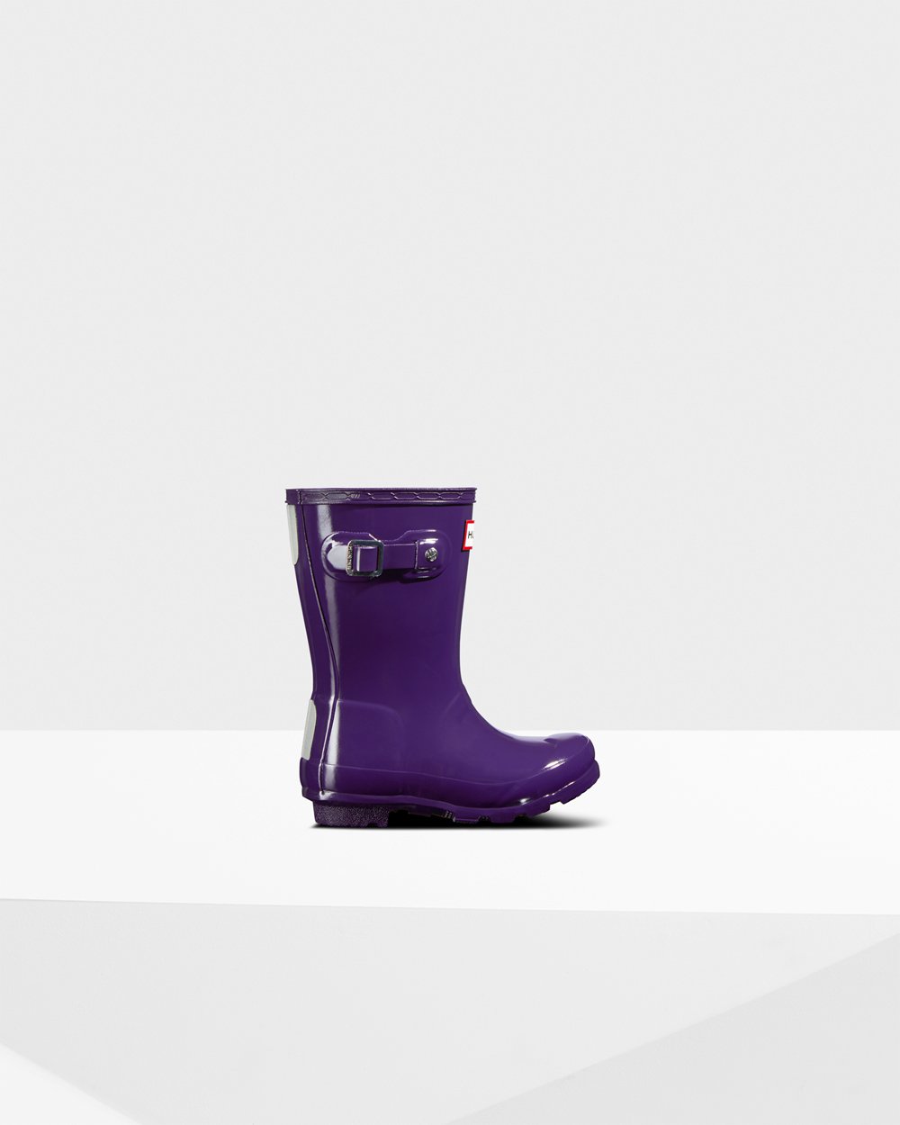 Kids Hunter Rain Boots Blue Purple - Original Little Gloss - 5620184-GI